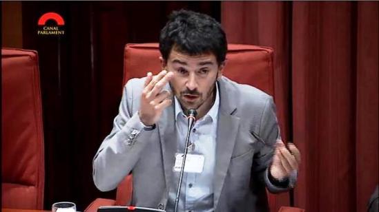 "¡Esto es violencia, Sr. Calbó!" | Fotograma de la sesión, Canal Parlament