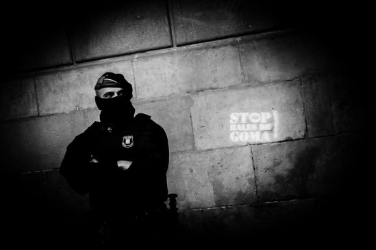 Manifestación Stop Balas de Goma, Barcelona, 14 de febrero de 2012 | Foto: Jesús G. Pastor