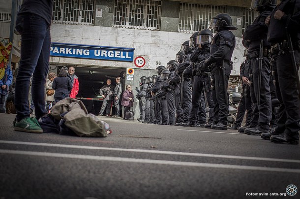 Desalojo del CSO La Otra Carbonería. Barcelona, febrero 2014 | Foto: Bru Aguiló para Fotomovimiento
