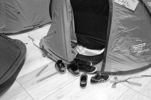 Preparativos para pasar la noche, diciembre 2012 | Foto: Cristina Molina Preparativos para pasar la noche, diciembre 2012 | Foto: Cristina Molina