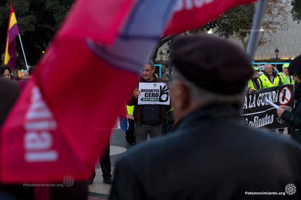 Concentración No a la guerra. Barcelona, 12 de diciembre de 2015 | Foto: Tono Carbajo para Fotomovimiento