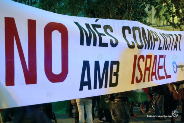 Concentración por la escalada de violencia en Palestina. Barcelona, 20 de octubre de 2015 | Foto: Manuel Roldán para Fotomovimiento