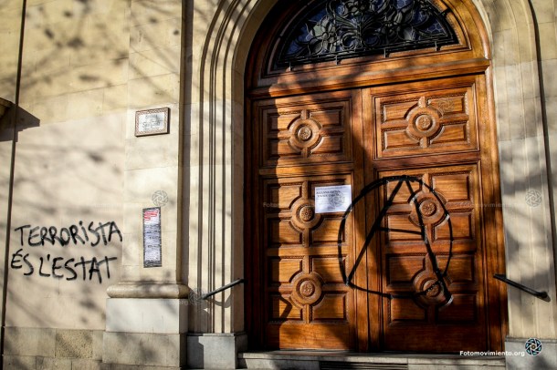 Manifestación contra la Ley Mordaza. Barcelona, 20 de diciembre de 2014 | Foto: Mònica Parra para Fotomovimiento